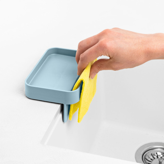 Blim Plus Battigia Sponge Holder - Ocean Light with a cloth