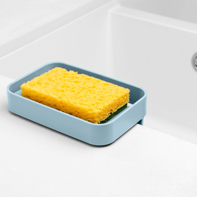 Blim Plus Battigia Sponge Holder - Ocean Light with a sponge