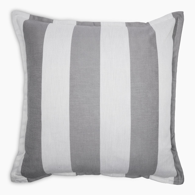 Thread Office Grey Stripe Scatter Cushion Cover, 60cm x 60cm