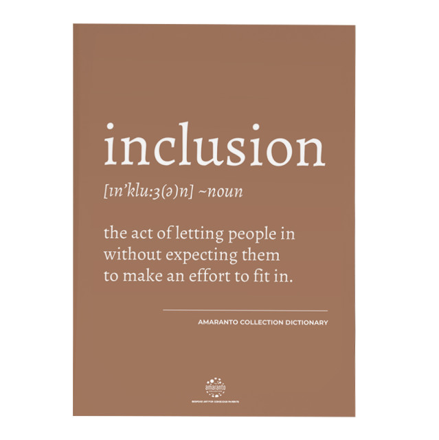 Amaranto Collection Conscious Dictionary A4 Unframed Print, Inclusion