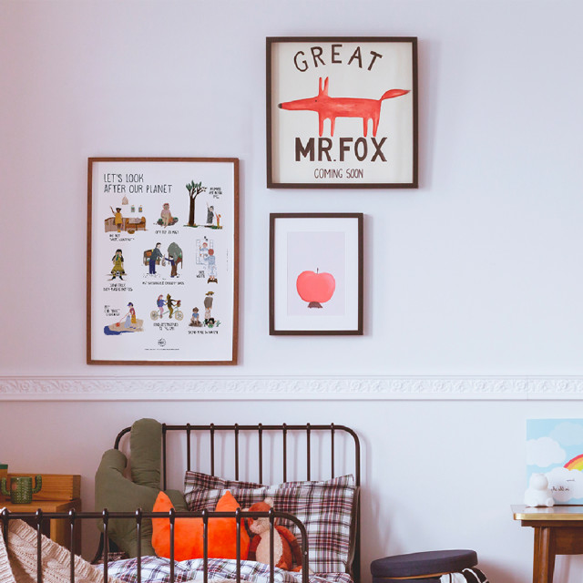 Amaranto Collection A3 Unframed Print, Let's Look After Our Planet on the wall