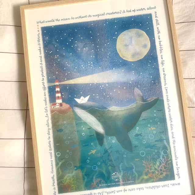 Amaranto Collection A3 Unframed Print, Paper Boat on the floor