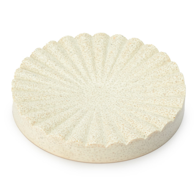 Alkaline Round Ribbed Soap Dish - Sand