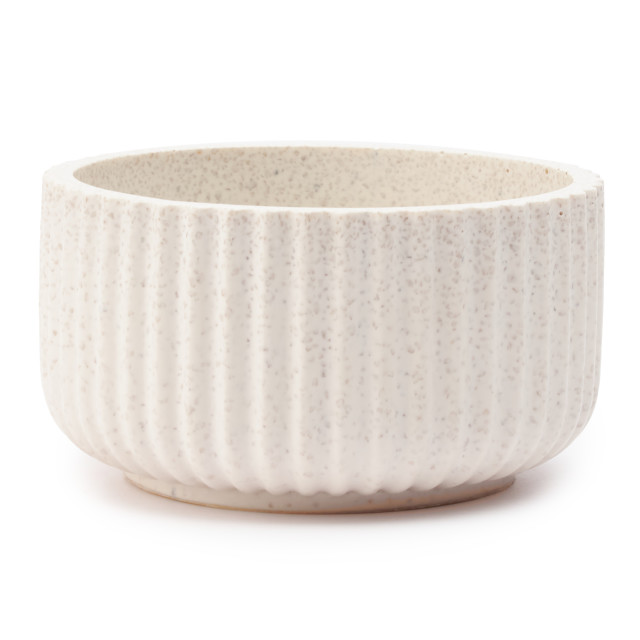 Alkaline Sand Ribbed Trinket Bowl