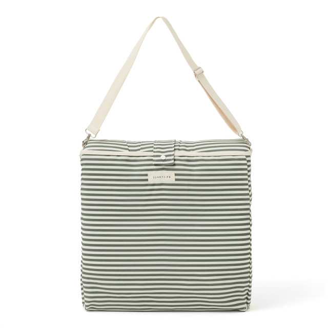 Sunnylife Reclining Beach Chair - The Vacay Olive packaging