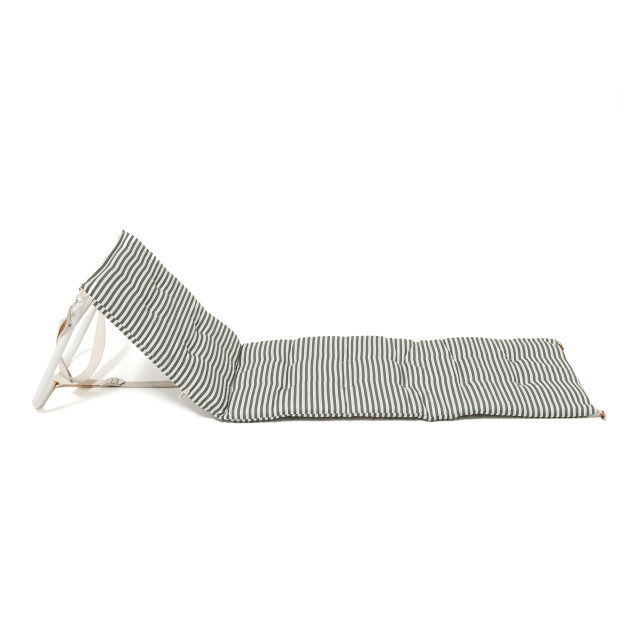 Sunnylife Reclining Beach Chair - The Vacay Olive angle