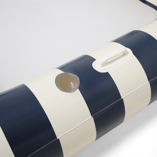 Sunnylife Luxe Twin Hammock Float - Le Weekend Navy Stripe detail