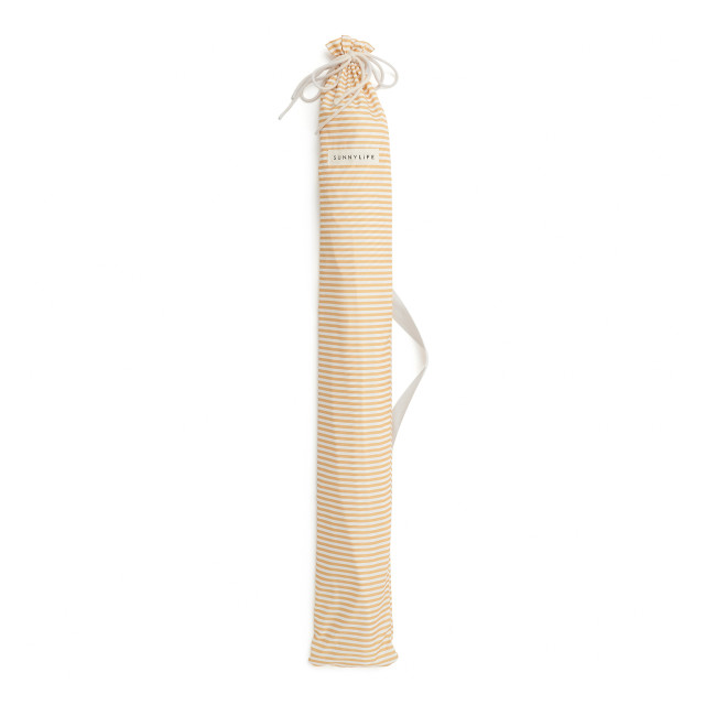 Sunnylife Beach Umbrella - Mango Bay Golden Mustard Stripe packaging