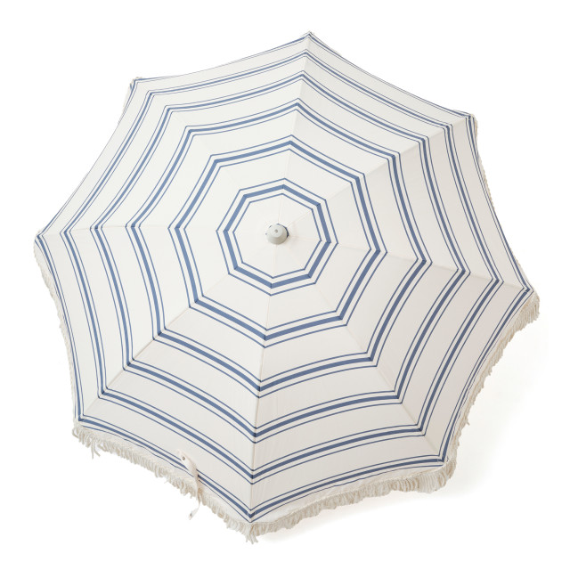 Sunnylife The Resort Luxe Beach Umbrella - Coastal Blue angle