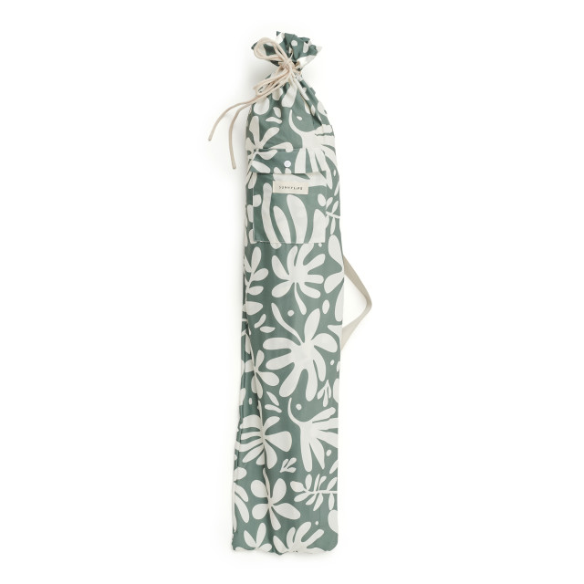 Sunnylife The Resort Luxe Beach Umbrella - The Vacay Olive packaging