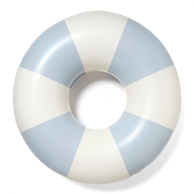 Sunnylife Tube Pool Ring - Lazy Days Duck Egg Blue angle