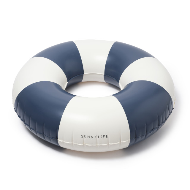 Sunnylife Tube Pool Ring - Navy Stripe