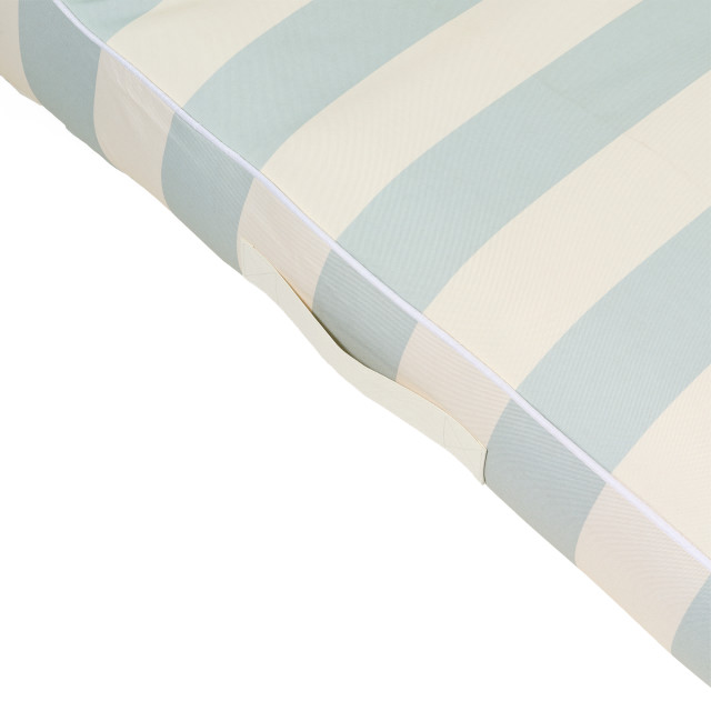 Sunnylife Luxe Lie-On Lounger Float - Lazy Days Blue Stripe detail