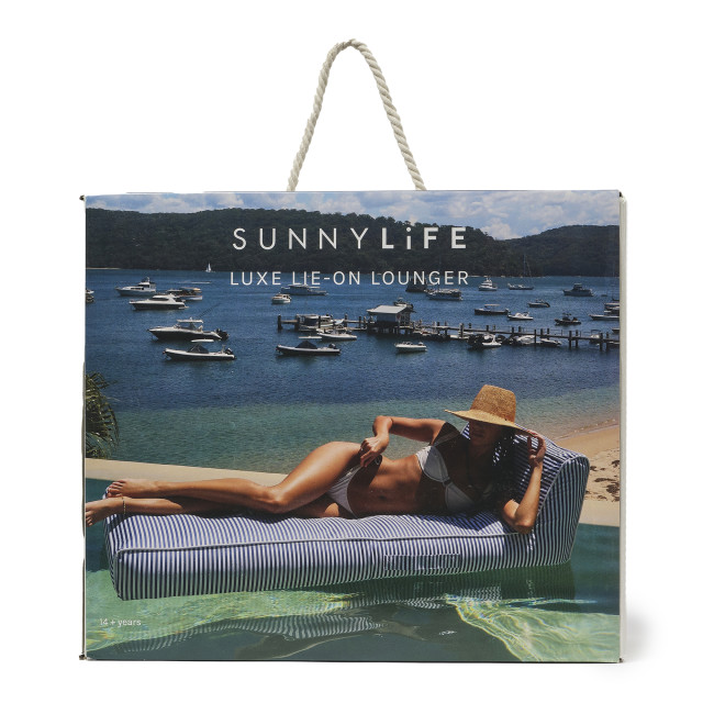 Sunnylife Luxe Lie-On Lounger Float - Le Weekend Navy
