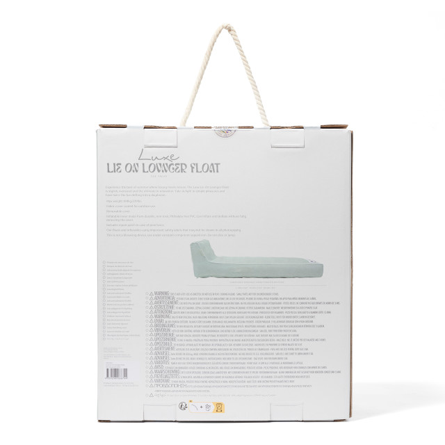 Sunnylife Luxe Lie-On Lounger Float - The Vacay Sage packaging angle