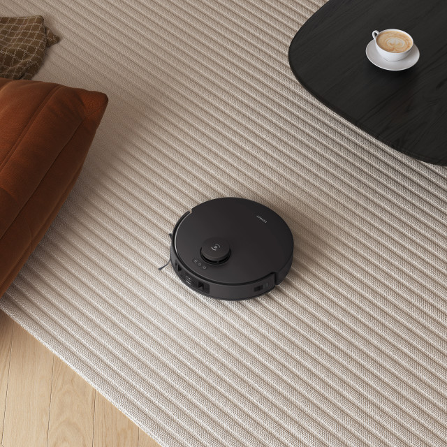 Ecovacs Deebot T30 Omni Robot Vacuum Cleaner on a rug