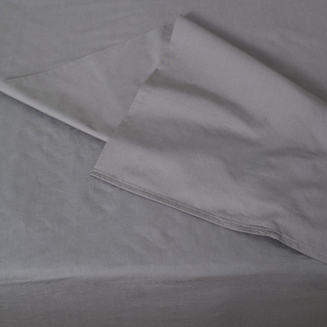 Thread Office Charcoal Flat Sheet, 200 Thread Count - Double/Queen