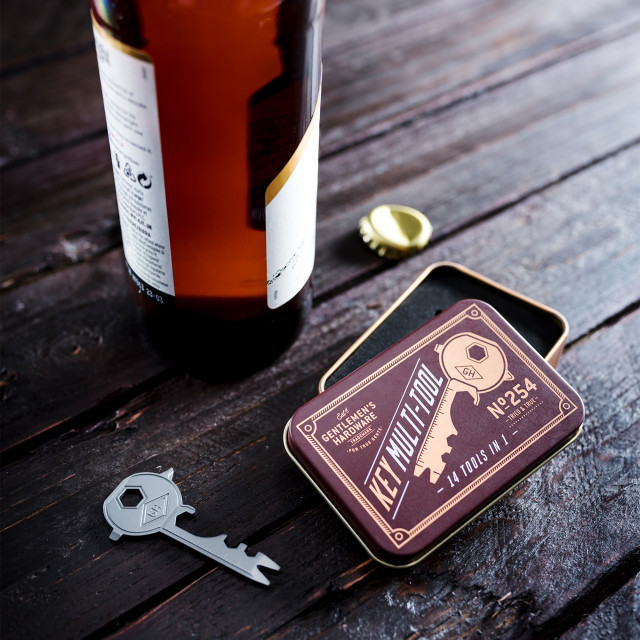 Gentlemens Hardware Key Multi-Tool on the table