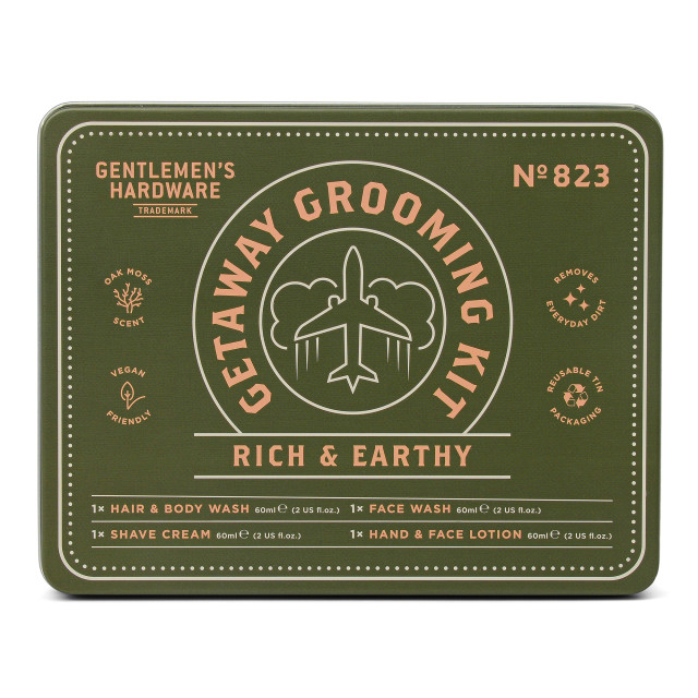 Gentlemens Hardware Getaway Grooming Kit packaging