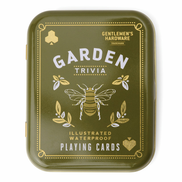 Gentlemens Hardware Garden Trivia Playing Cards packaging