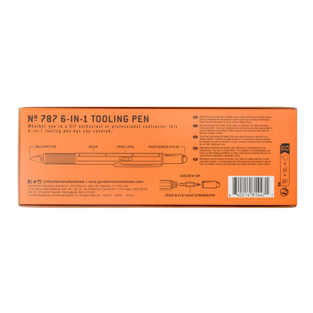 Gentlemens Hardware 6-in-1 Tooling Pen packaging