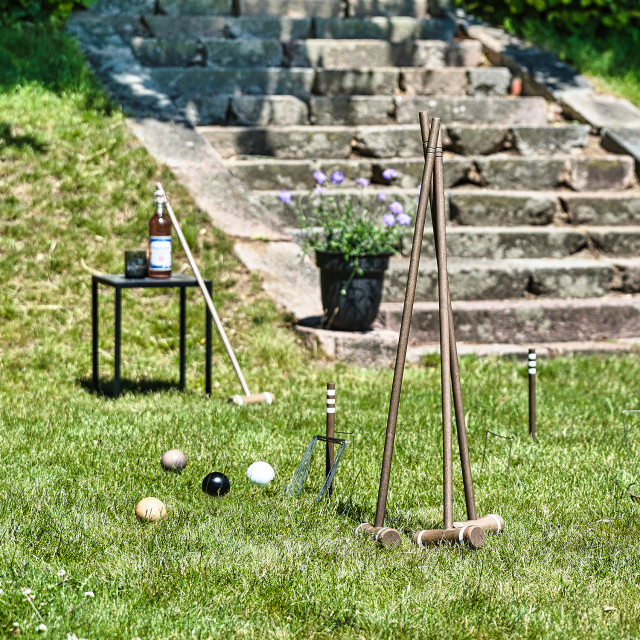 Moments Of Play Croquet on the lawn