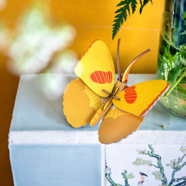 Studio ROOF Yellow Butterfly Wall Decor