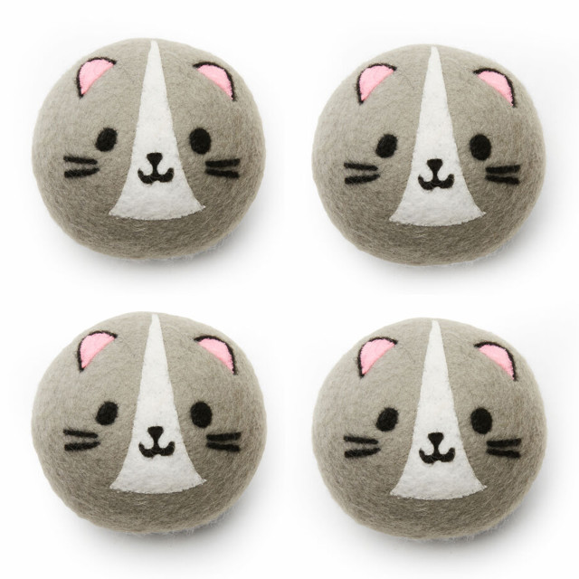 Kikkerland Cat Dryer Buddies, Set of 4