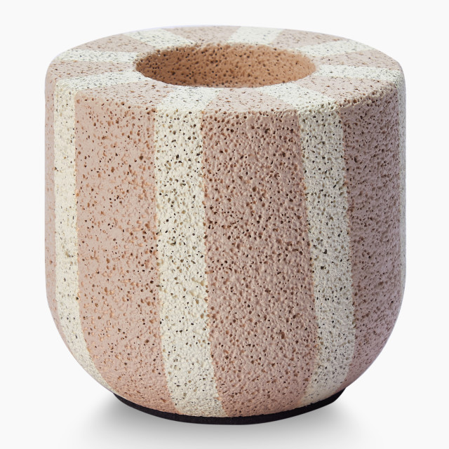 Thread Office Stripe Tealight Candle Holder - Short