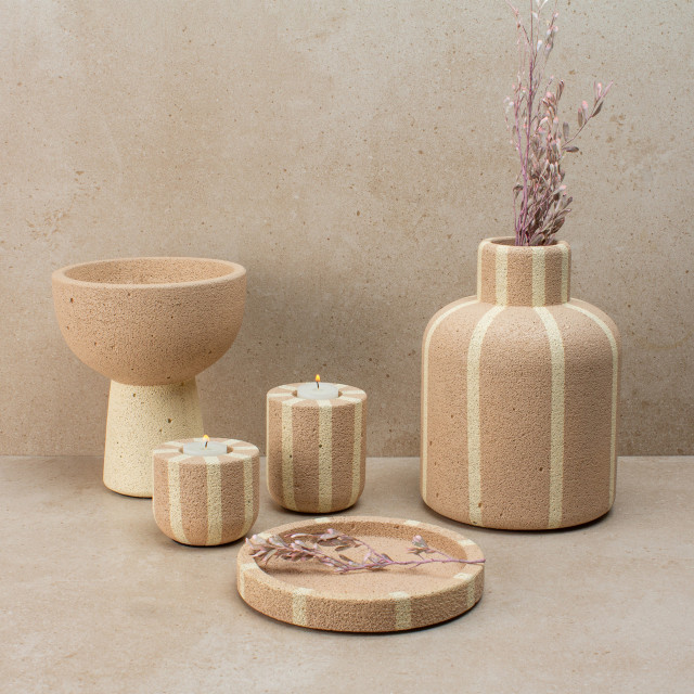 Thread Office Stripe Tealight Candle Holders