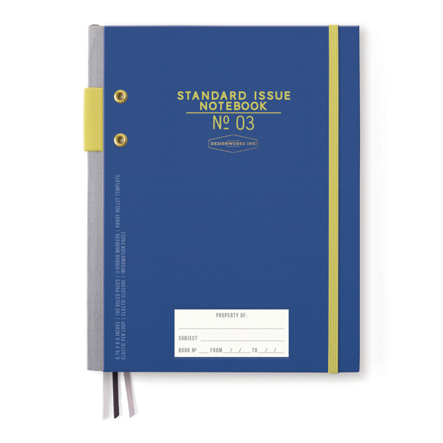 Designworks Ink Standard Issue Planner Notebook - Cobalt & Citron