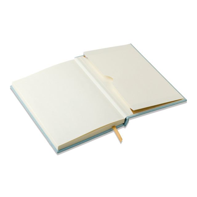 Designworks Ink Suedette Hardcover Journal - Blue detail of the pages