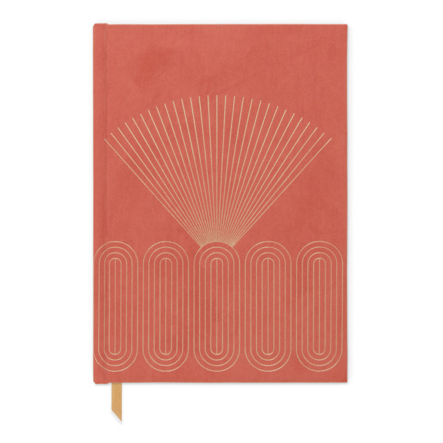 Designworks Ink Suedette Hardcover Journal - Terracotta