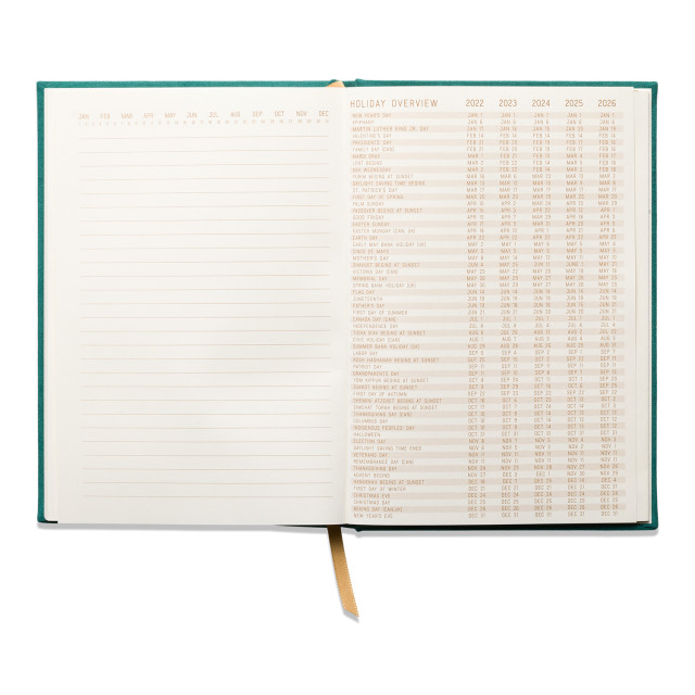 Designworks Ink Suedette Hardcover Journal - Green detail