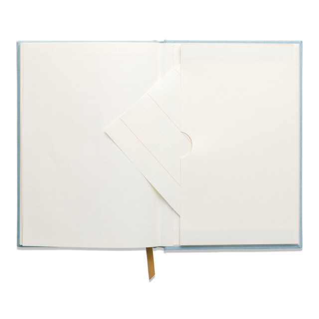 Designworks Ink Suedette Hardcover Journal - Blue detail of the pages