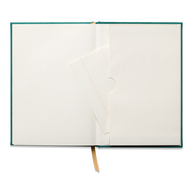 Designworks Ink Suedette Hardcover Journal - Green detail