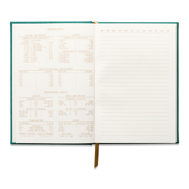 Designworks Ink Suedette Hardcover Journal - Green detail