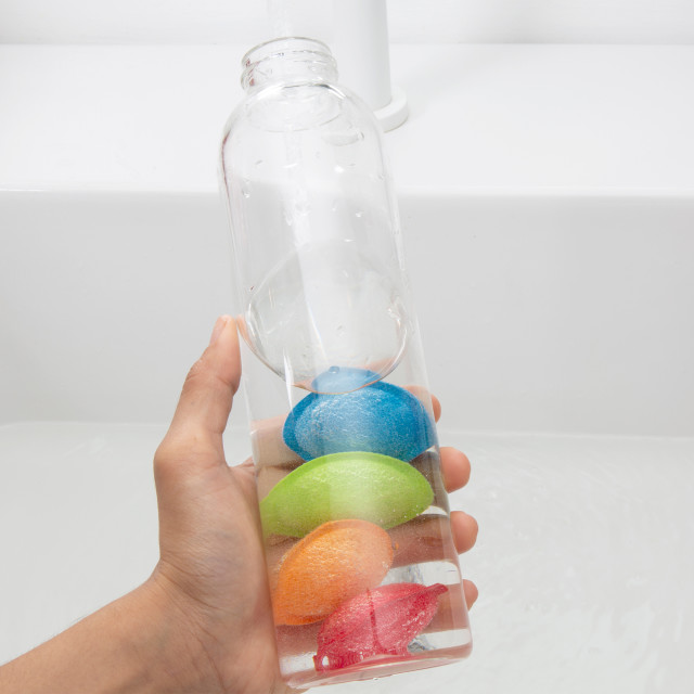 Kikkerland Bottle Scrubbies, Set of 4 in a bottle