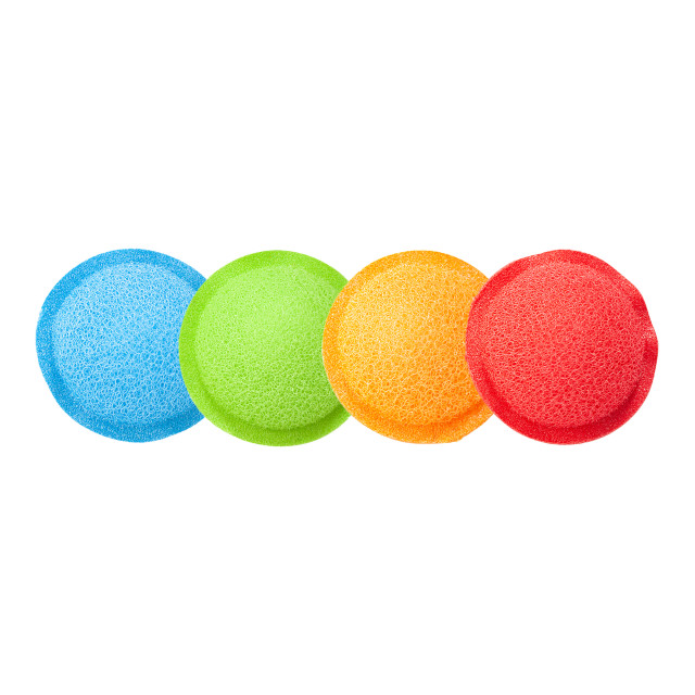 Kikkerland Bottle Scrubbies, Set of 4 angle