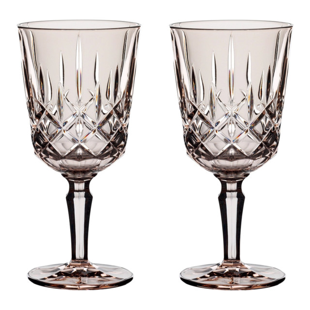 Nachtmann Lead-Free Crystal Noblesse Cocktail Glasses, Set of 2 - Taupe