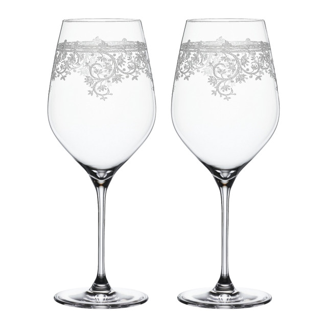 Spiegelau Arabesque Crystal Bordeaux Glasses, Set of 2