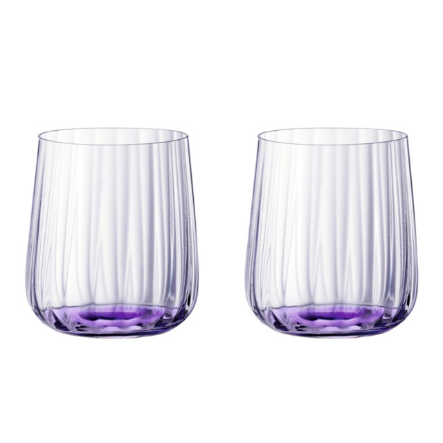 Spiegelau Lifestyle Crystal Whiskey Tumblers, Set of 2 - Lilac
