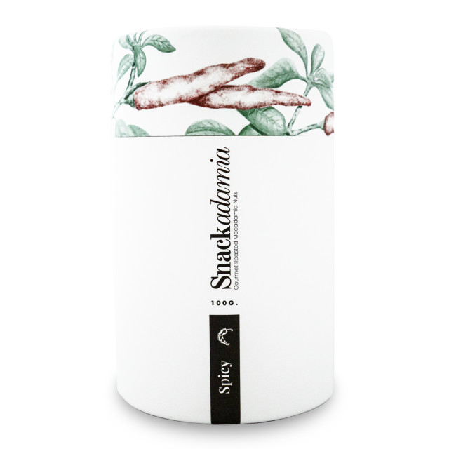 Snackadamia Gourmet Roasted and Spicy Macadamia Nuts - Small