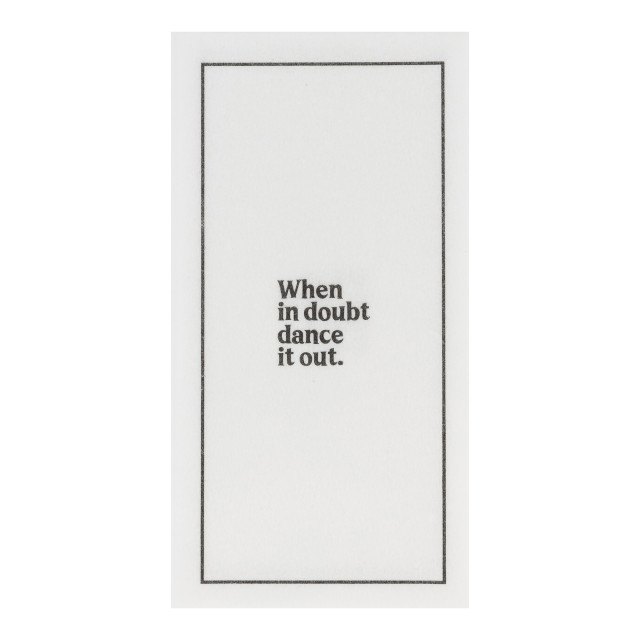 Tavola When In Doubt Dance It Out Slim Luxury Napkins, Pack of 24