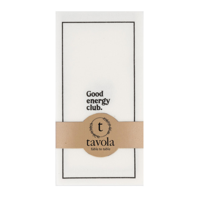 Tavola Good Energy Club Slim Luxury Napkins, Pack of 24