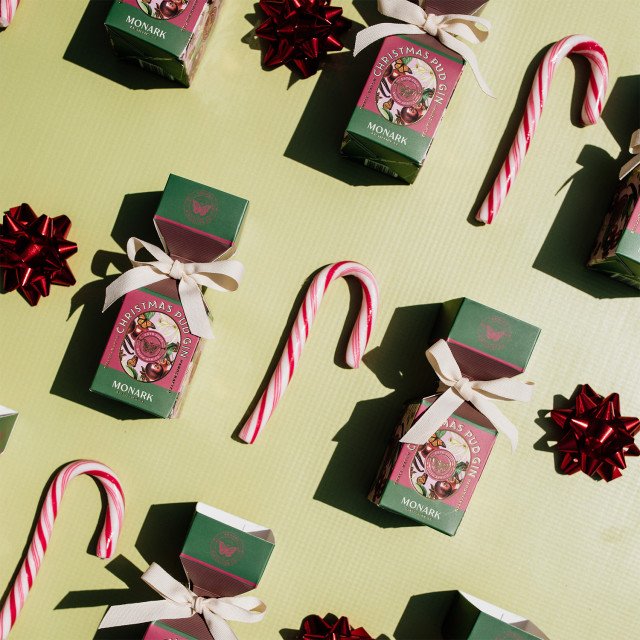Monark Distillery Christmas Pud Gin - 50ml on the table