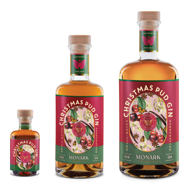 Monark Distillery Christmas Pud Gin - 750ml detail of bottles