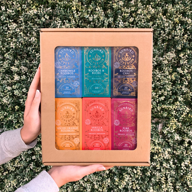 Sunbird Rooibos Organic Superior Selection Tea Bags, Set of 6
