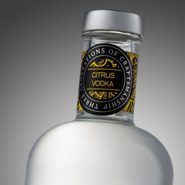 Triple Three Citrus Vodka, 750ml
