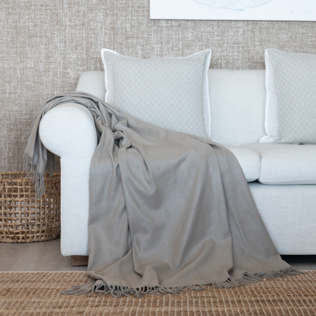 Aranda Cobblestone Melody Throw, 150cm x 200cm on a couch